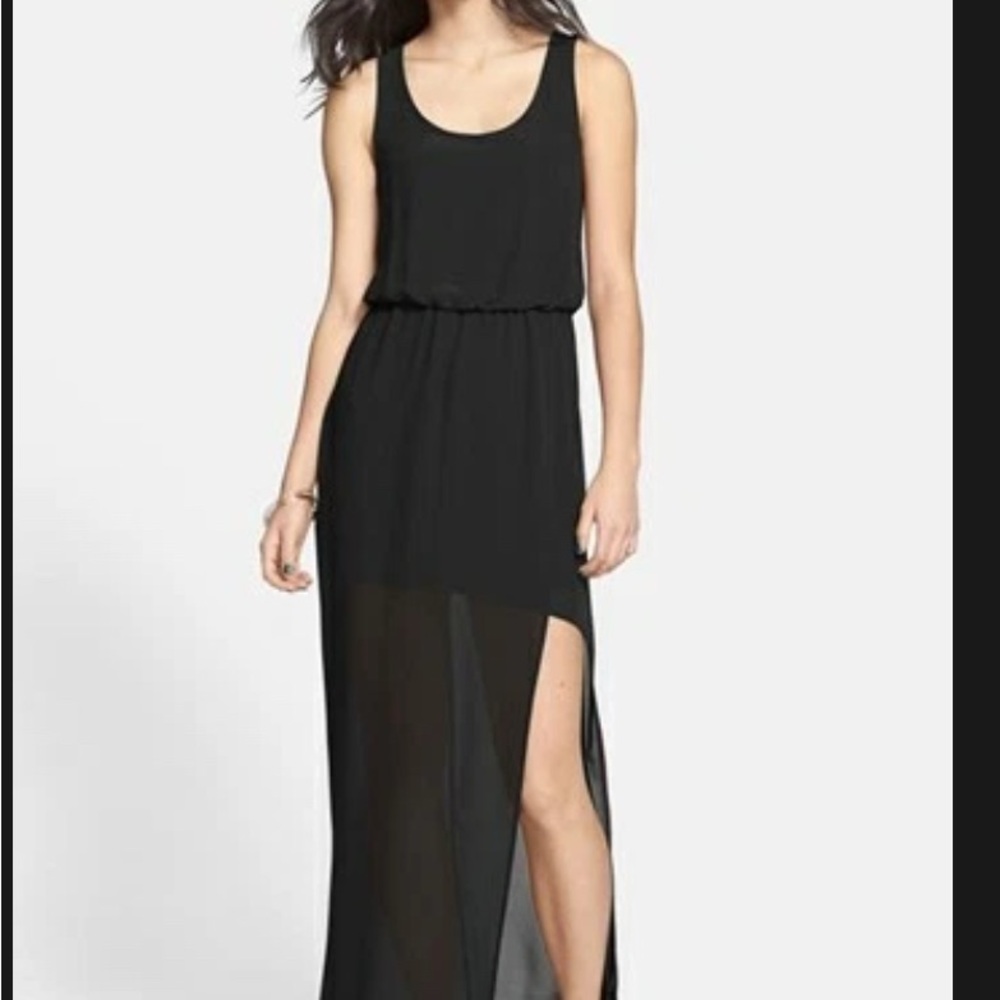 Lush Black chiffon wrap maxi Dress M
Stunning on !! NWT - Picture 11 of 16